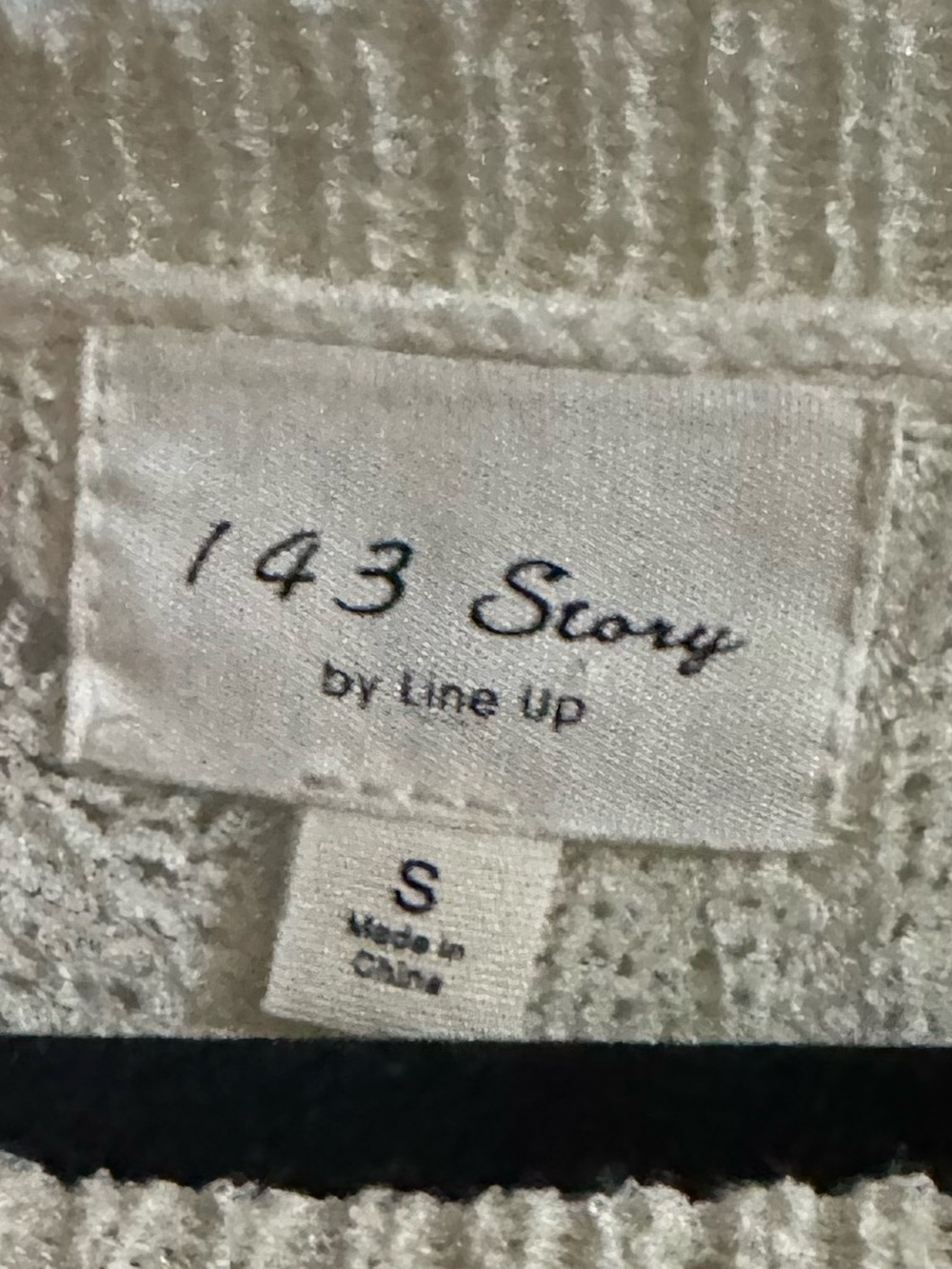 NWT 1.4.3. Story Cream & Brown Gradient Open Knit Sweater Oversized Small - Picture 4 of 6